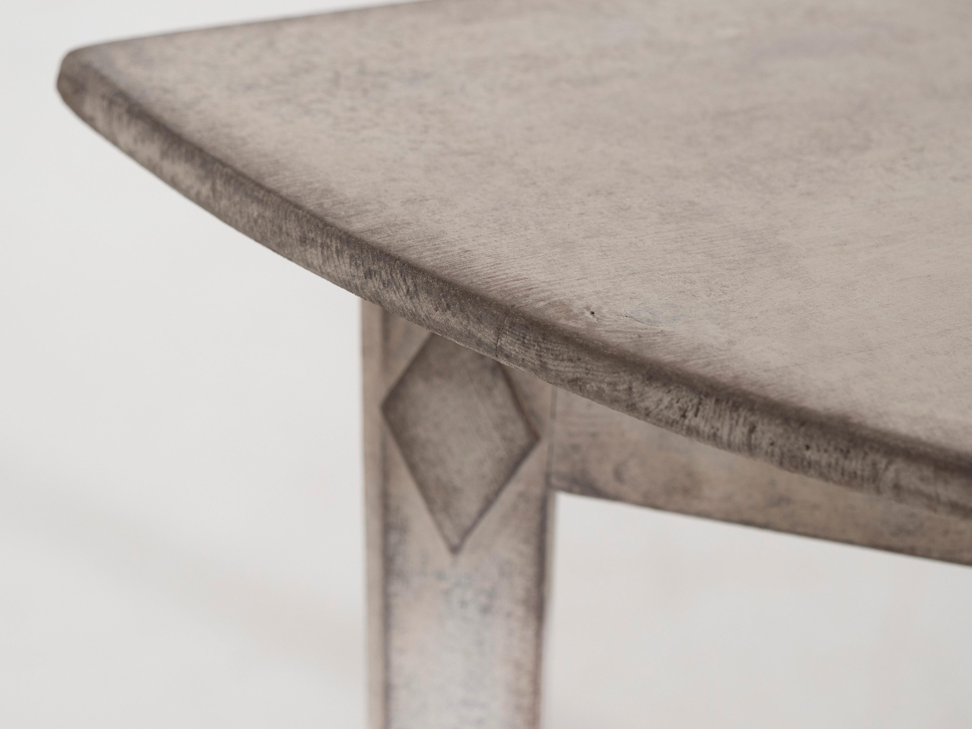 Wood Gustavian demi-lune console table, 1810. For Sale