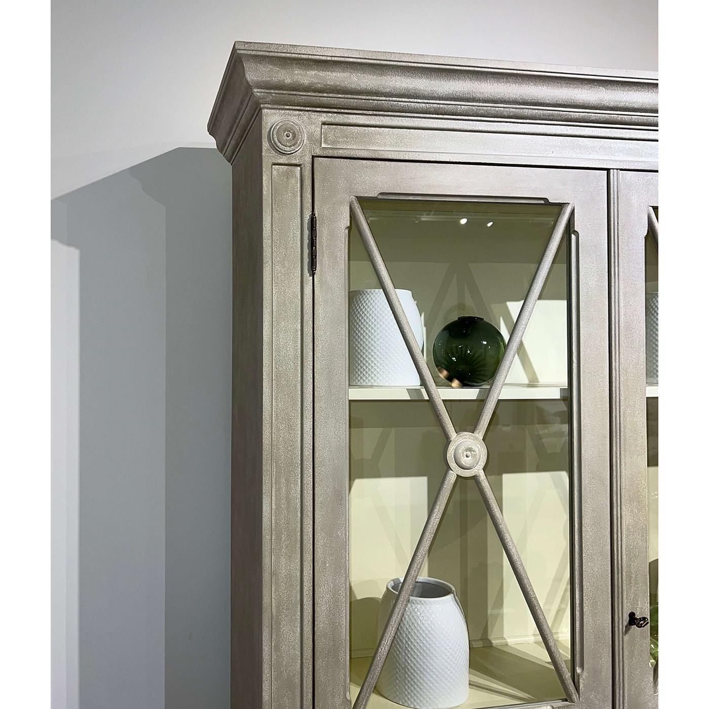 Gustavian Display Cabinet In New Condition For Sale In Westwood, NJ