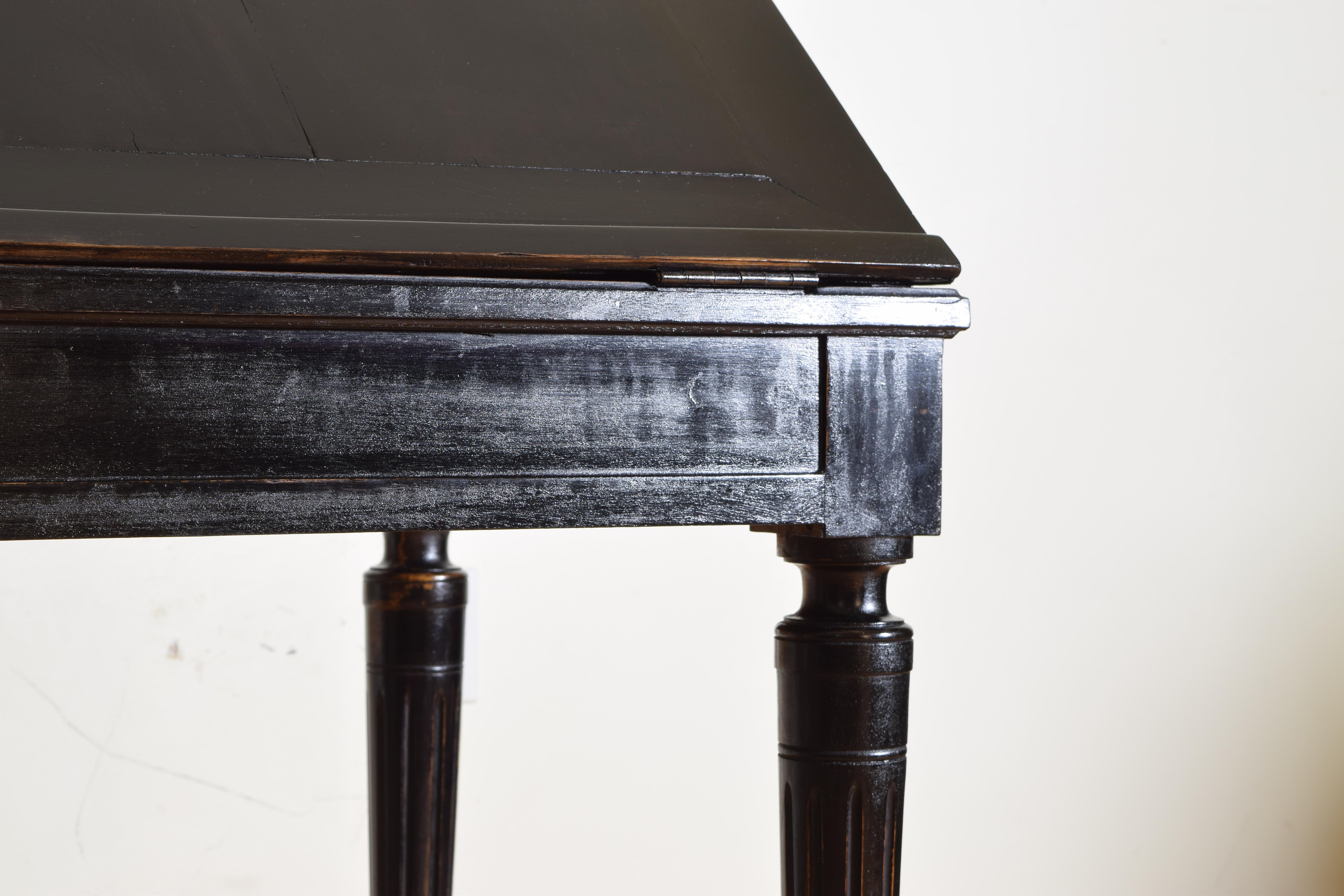 Gustavian Ebonized Cherrywood Slant-Front Desk, 18th Century 7