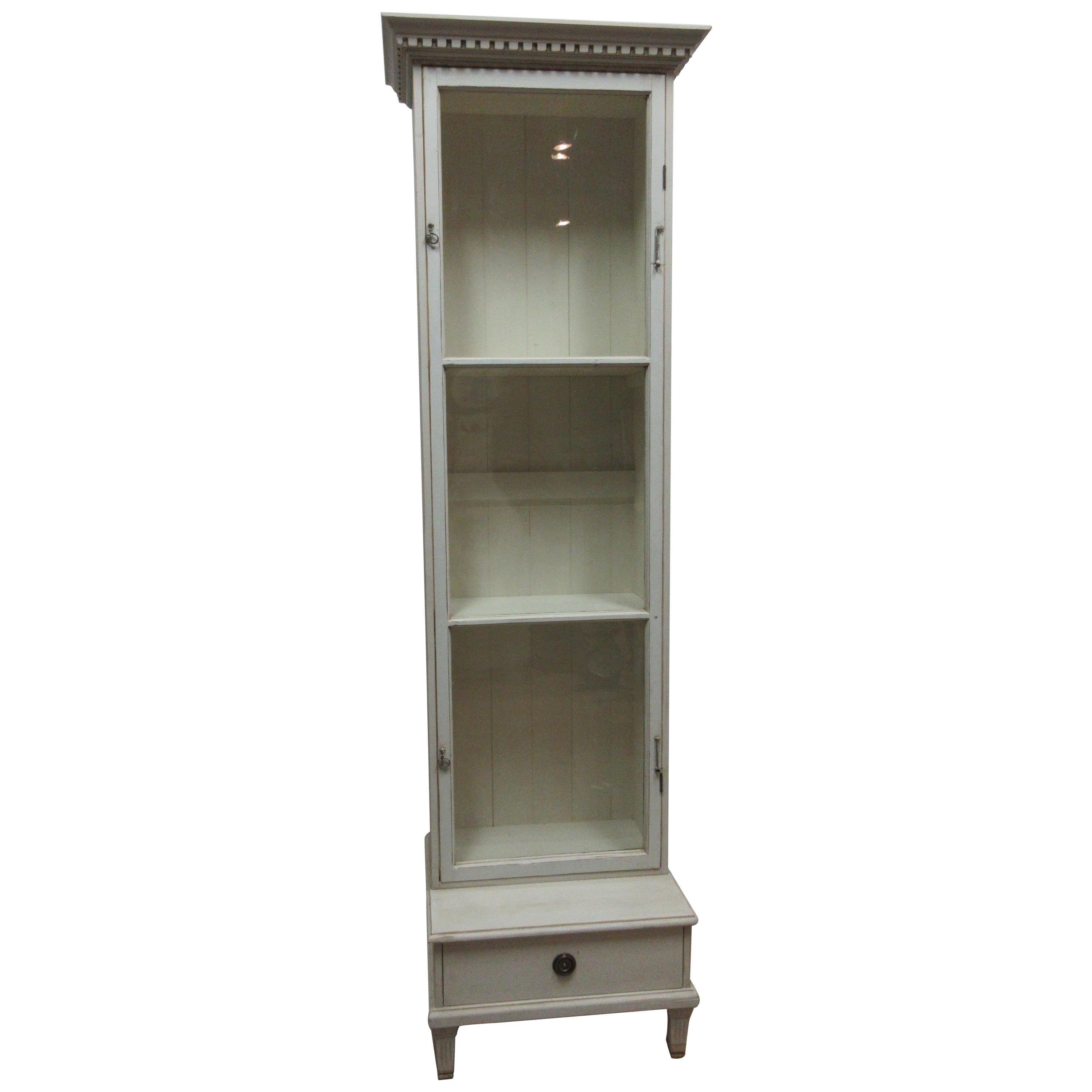 Gustavian Glass Door Cabinet