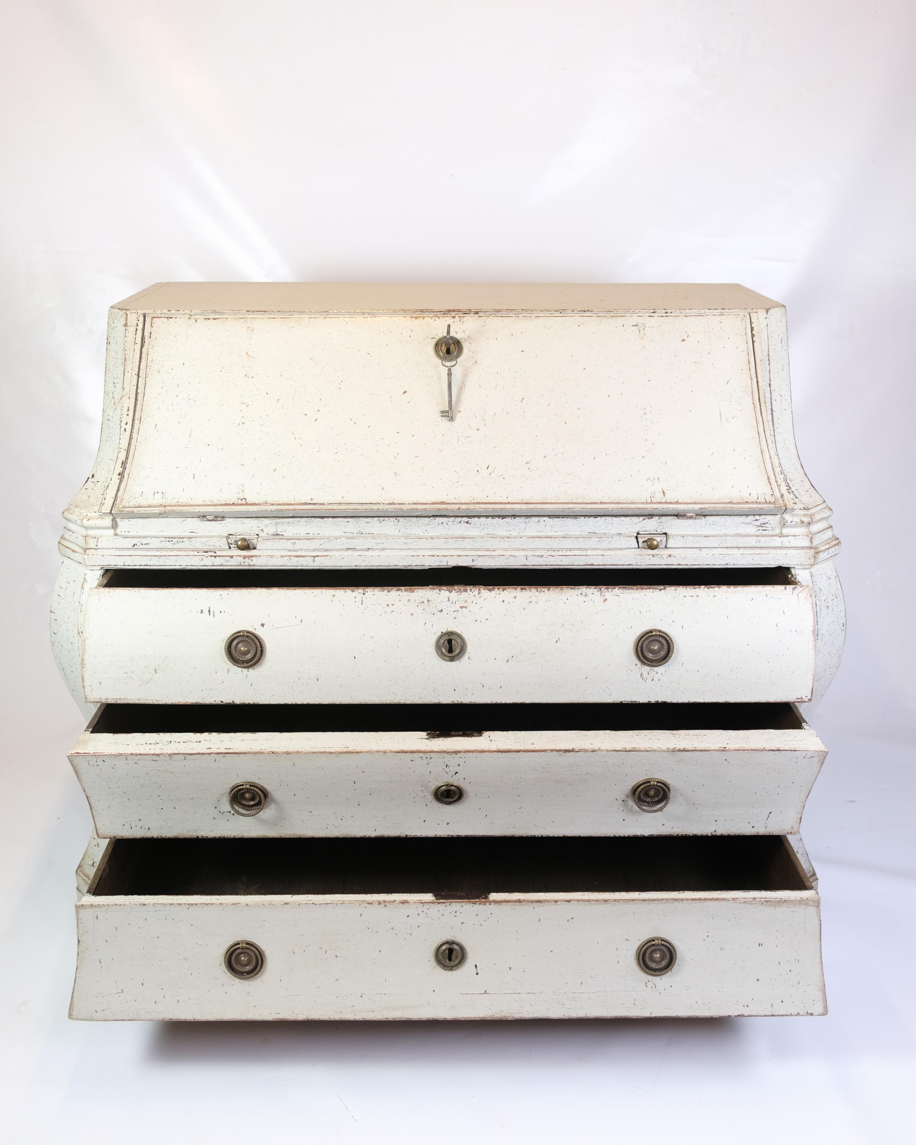 Chatol Gustaviano Pintado De Gris Con Cuatro Cajones De La Década De 1790 en venta 1