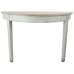 Gustavian Grey Painted Console Table, from the 1840s
