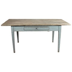 Gustavian Grey Painted Desk from the 1780s