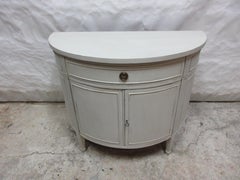 Gustavian Half Round Console Table