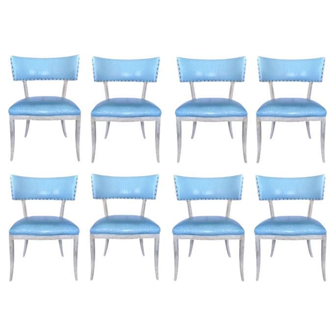 Sillas de comedor Gustavian Klismos de Nierman Weeks, Juego de 8
