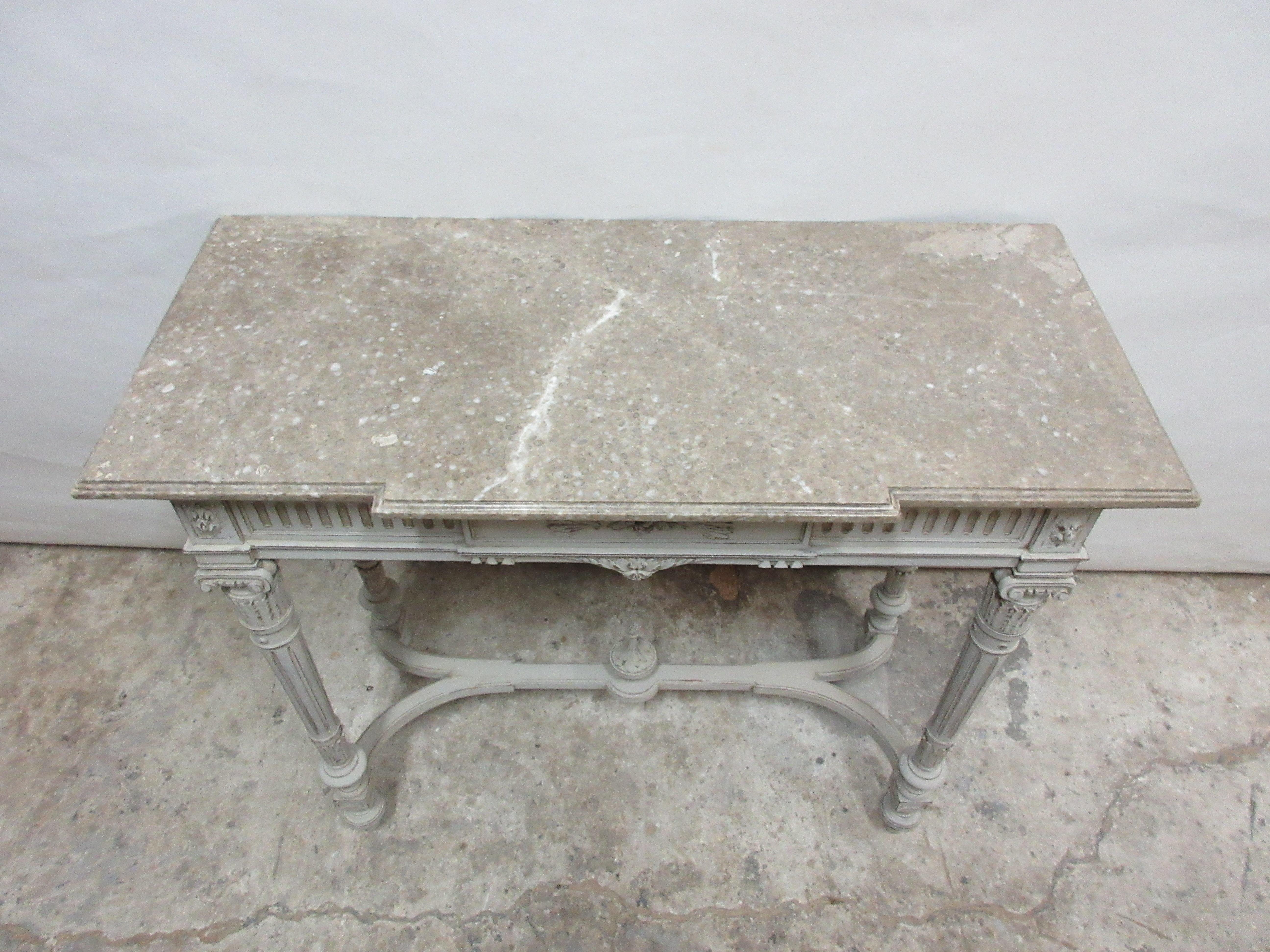 Gustavian Marble Table Console Table 1