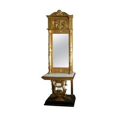Gustavian Mirror and Console