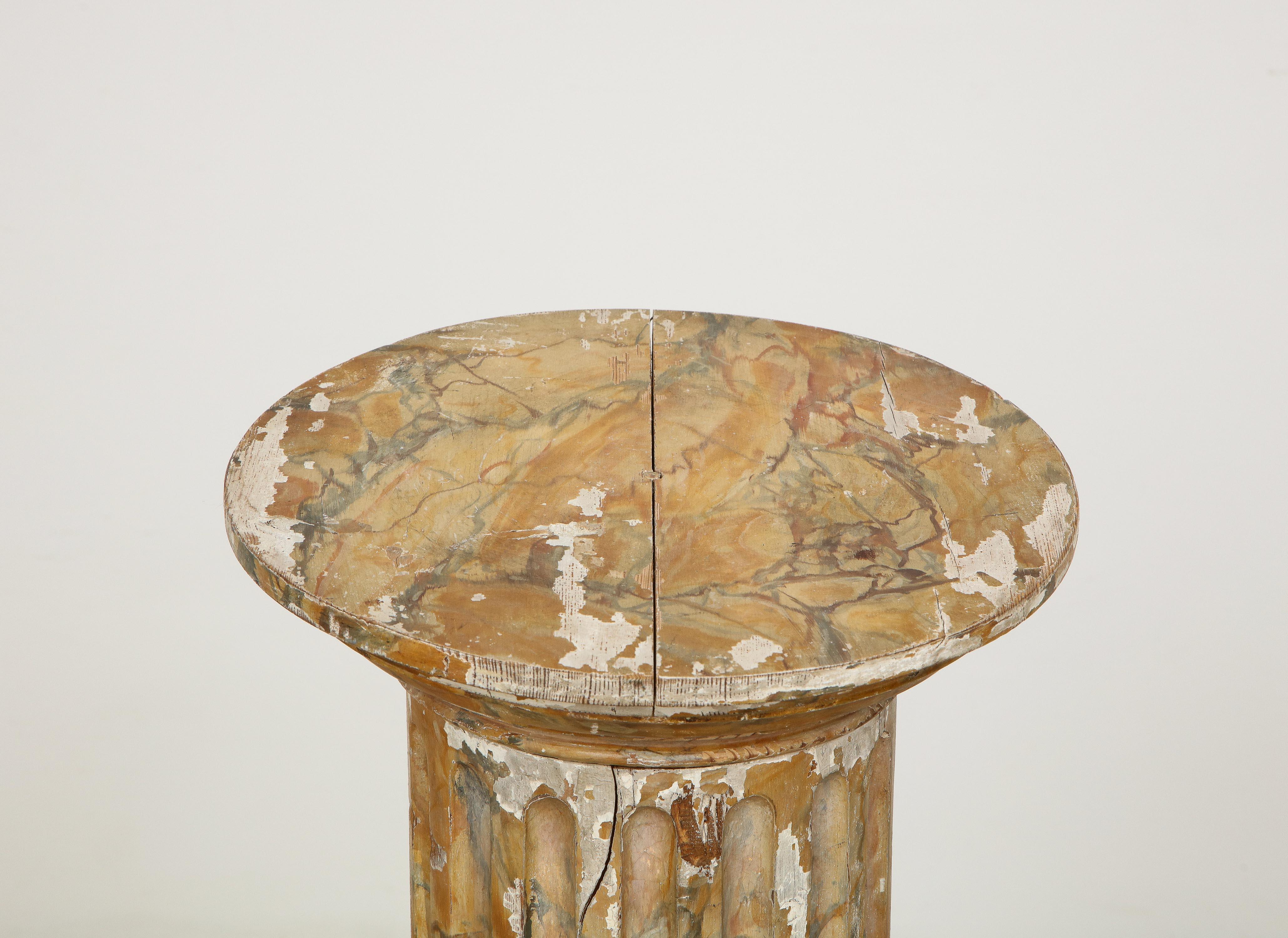 18th Century and Earlier Gustavian Neoclassical 18th Century Pedestal, Origin: Sweden, Circa 1780-1795 For Sale