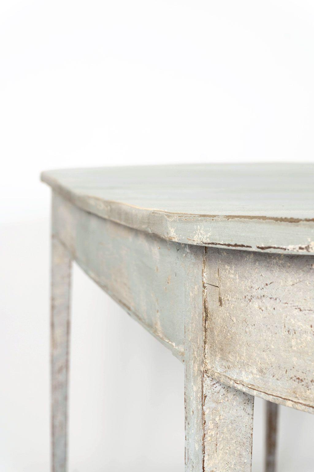 Mesa de Comedor Pintada Gustaviana Circa 1810 en venta 4