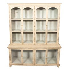 Gustavian Painted Display Cabinet