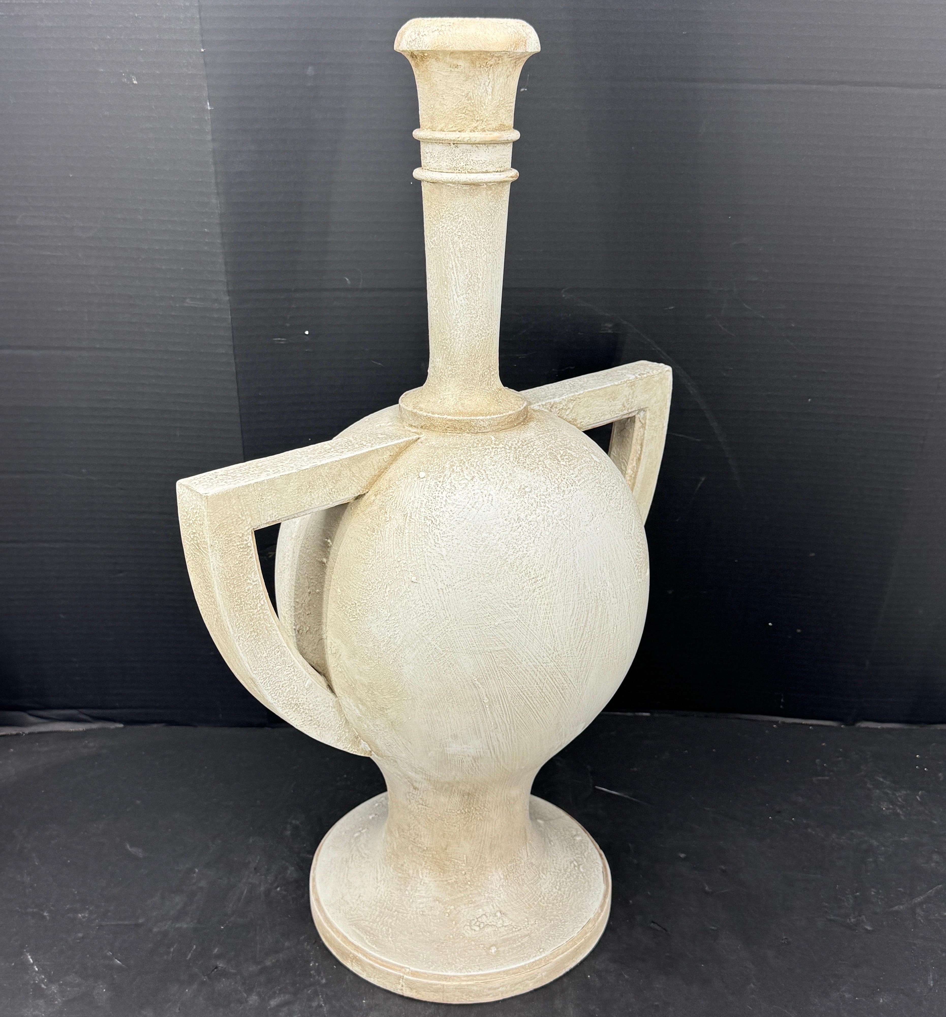 Gustavian Painted Flambeau Flame Urn Sculpture with Finial im Angebot 7