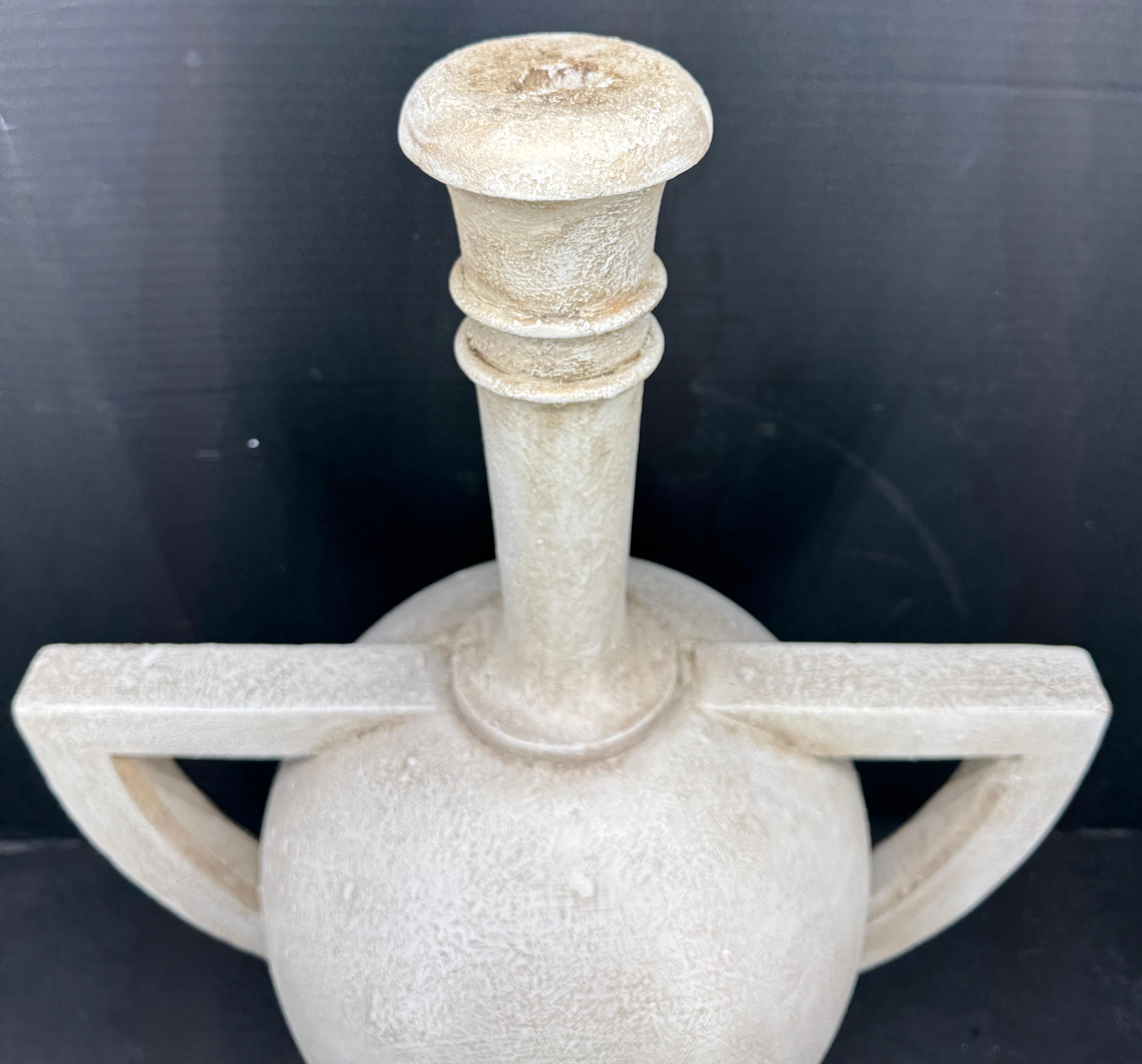 Gustavian Painted Flambeau Flame Urn Sculpture with Finial im Angebot 11