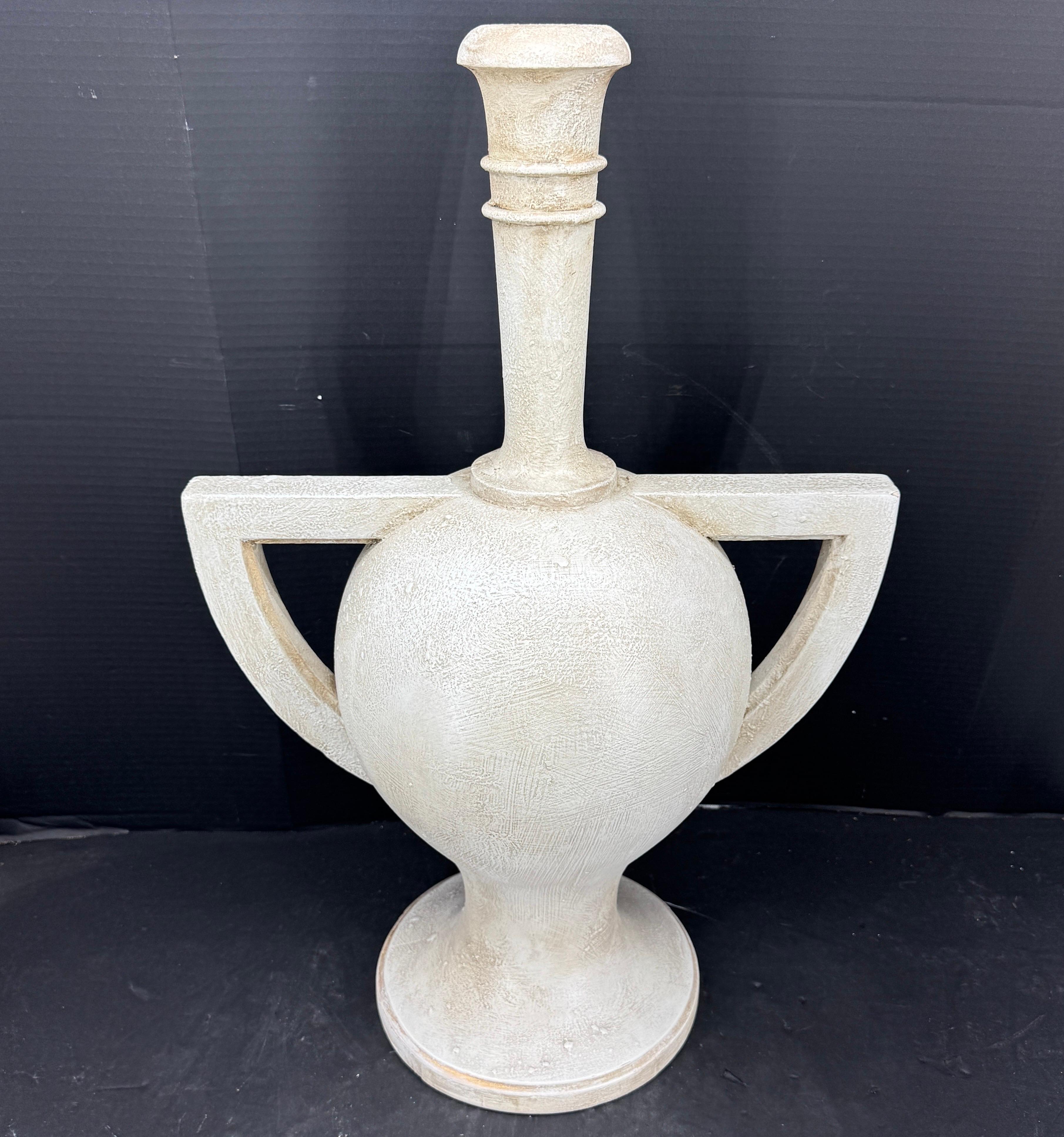 Gustavian Painted Flambeau Flame Urn Sculpture with Finial (Handgefertigt) im Angebot