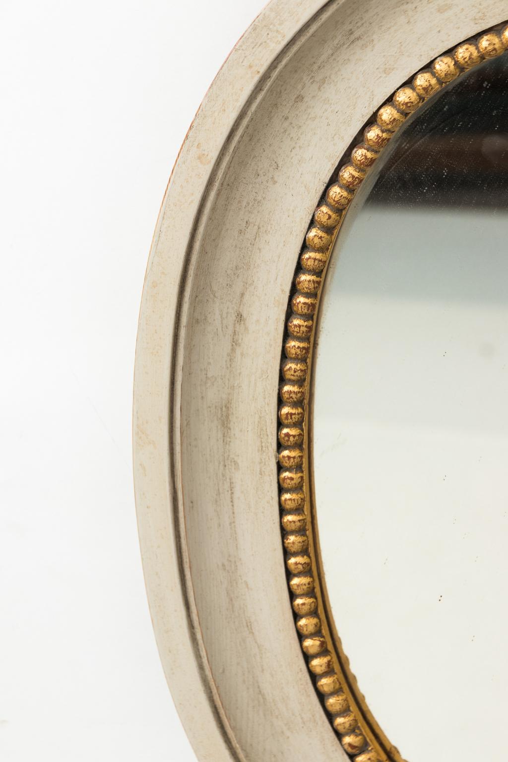 20th Century Gustavian Painted Oval Mirror