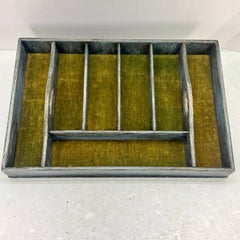 Cubertero de Madera Pintada Gustaviana Cubertero con Asas