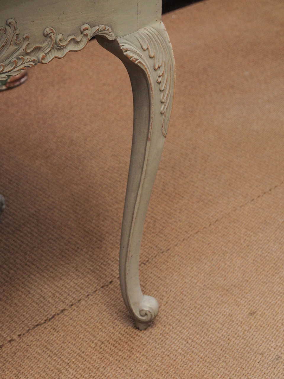 Gustavian Period Table with Faux Marble-Top, 18th Century In Good Condition For Sale In New Orleans, LA