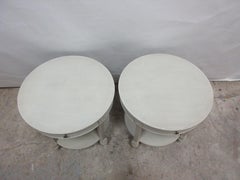 Gustavian Round Top Side Tables