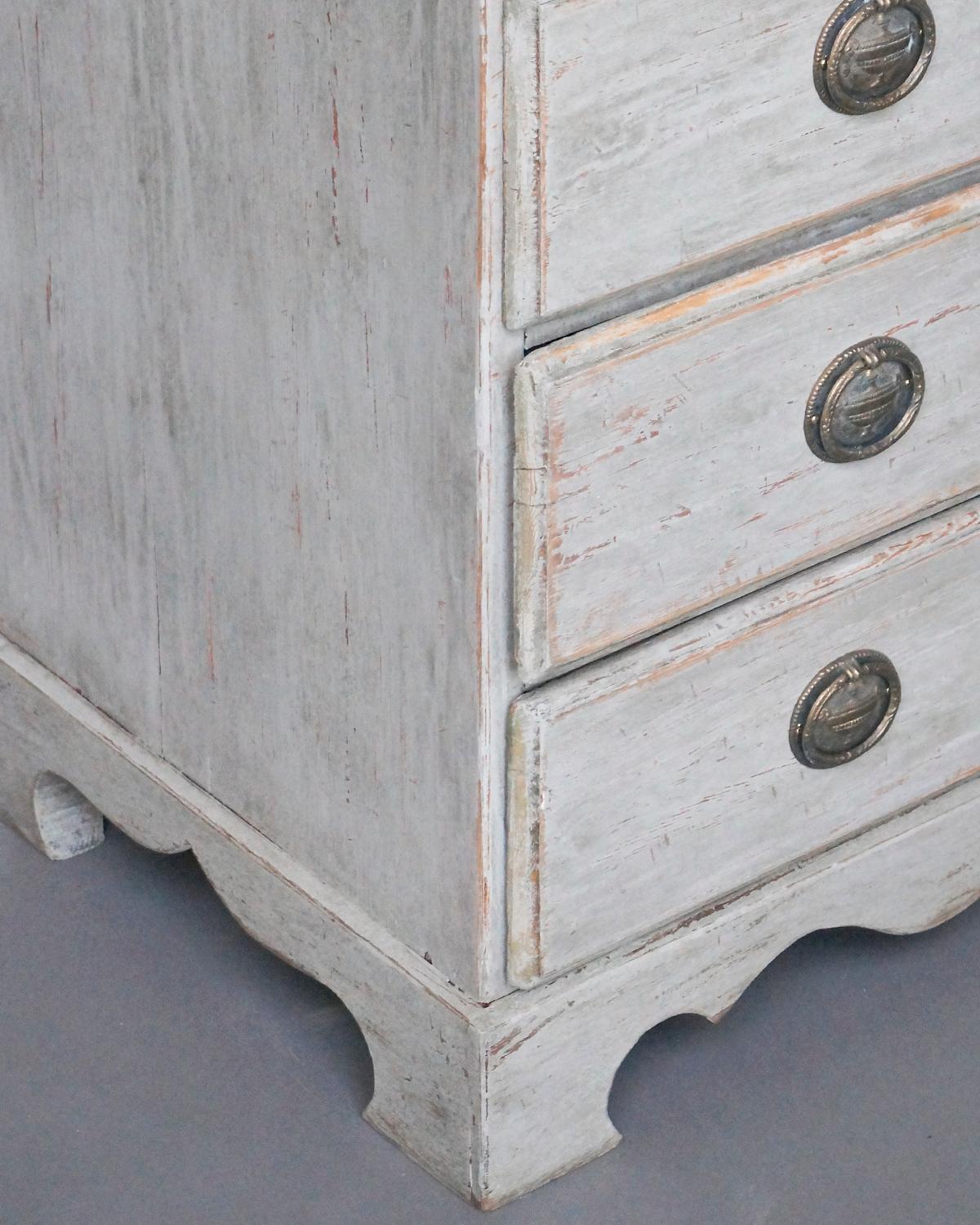 Gustavian Secretary with Carved Detail 4