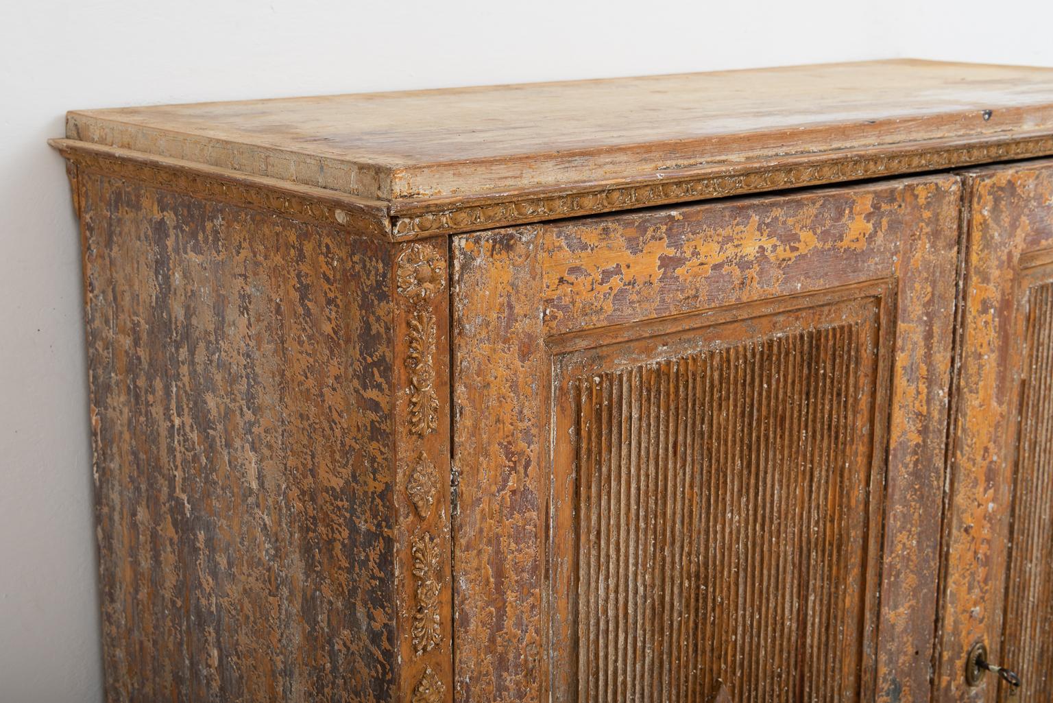 Gustavian Sideboard with Rustic Patina Manufactured, 1790 3