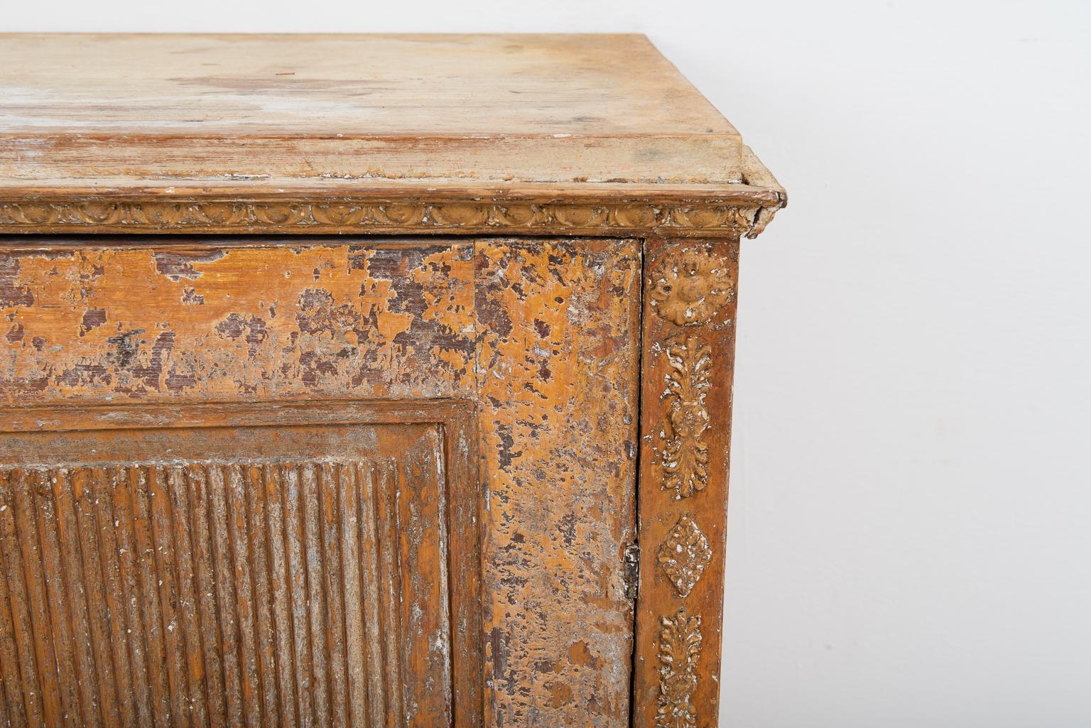 Gustavian Sideboard with Rustic Patina Manufactured, 1790 1