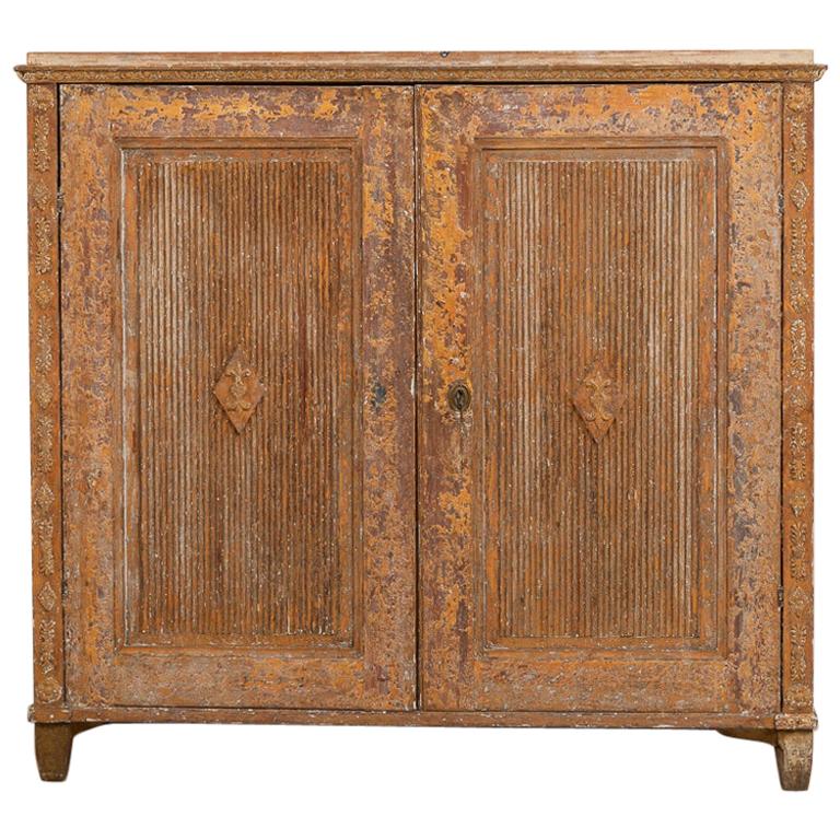 Gustavian Sideboard with Rustic Patina Manufactured, 1790