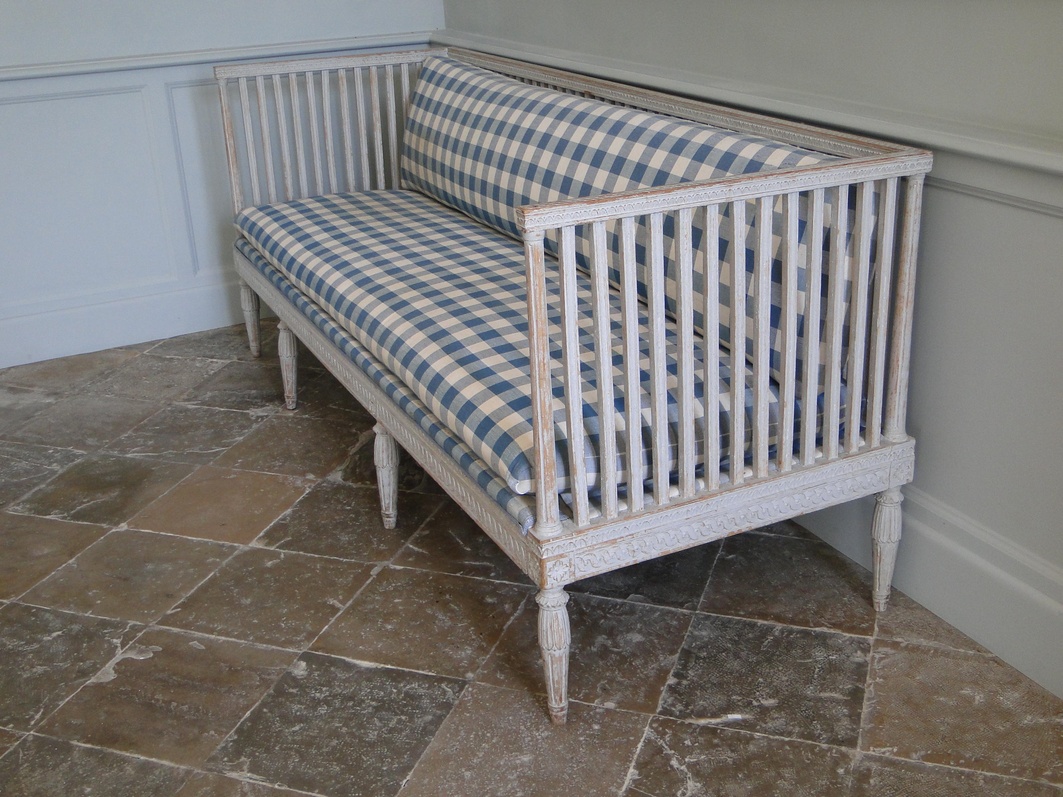Swedish Gustavian Sofa, 19th Century For Sale
