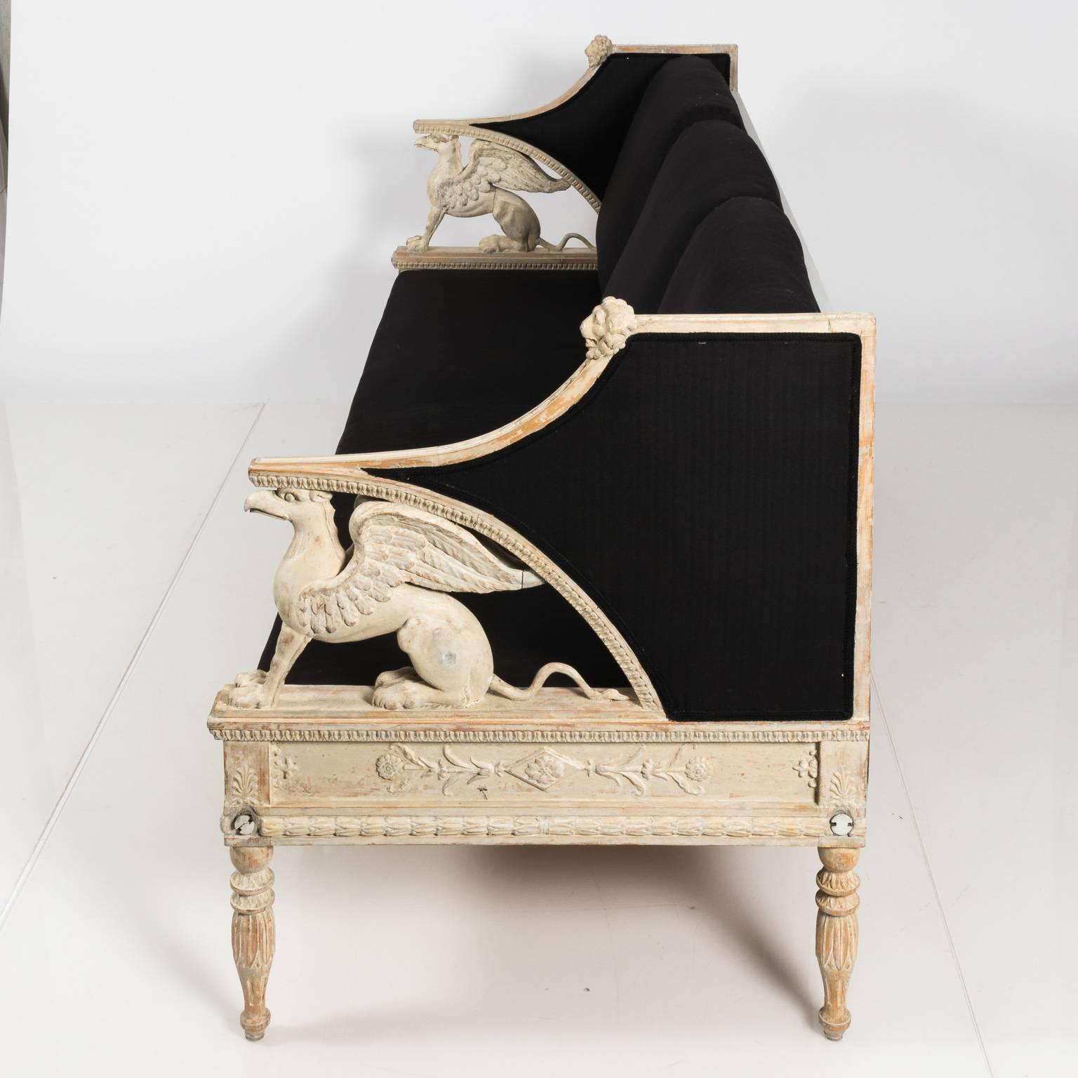 Gustavian Sofa by Ephraim Stahl For Sale 12