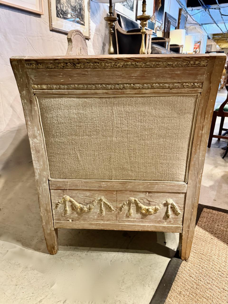 Upholstery Gustavian Sofa, Early 19th Century For Sale