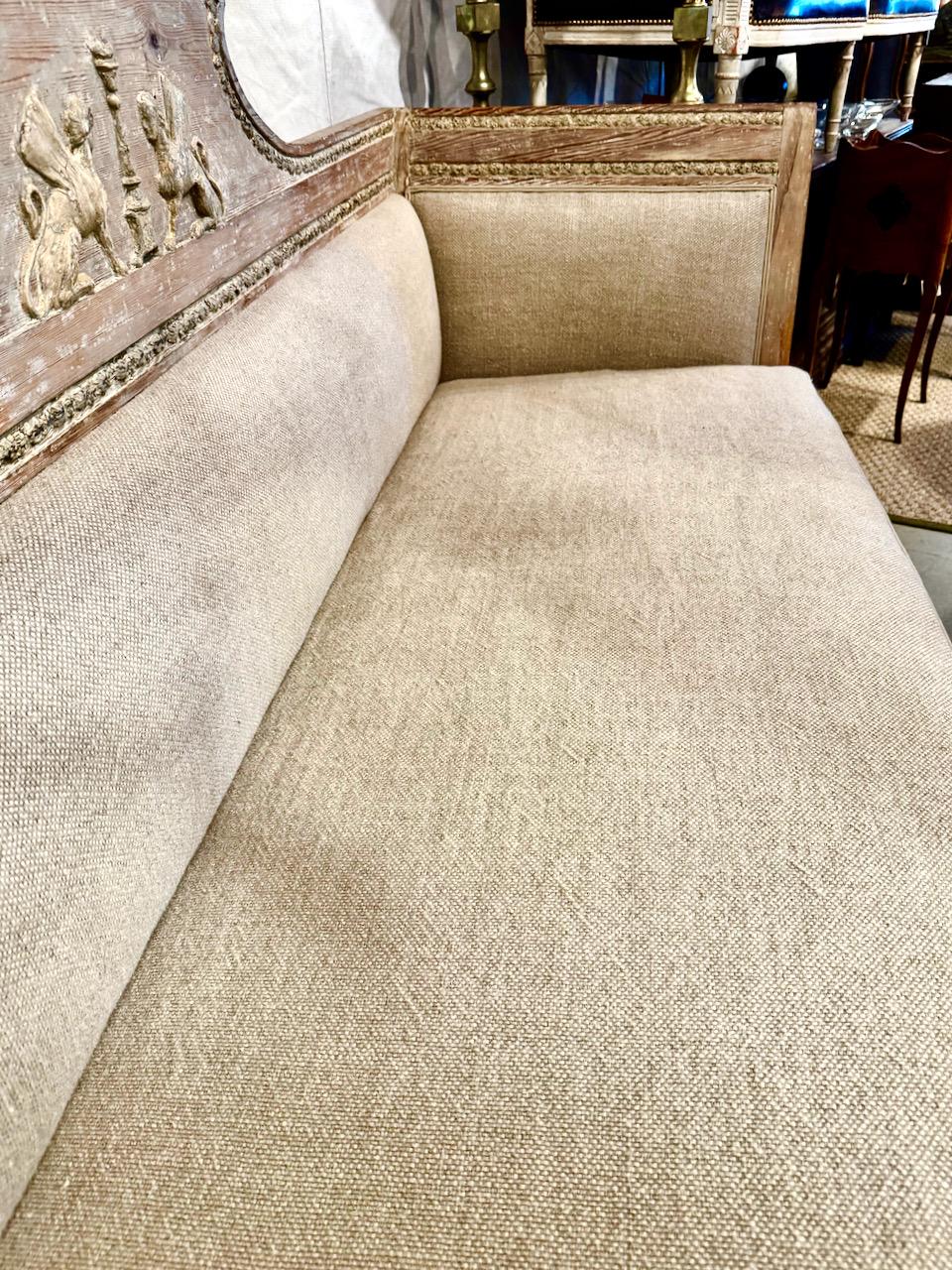 Gustavian Sofa, Early 19th Century For Sale 3