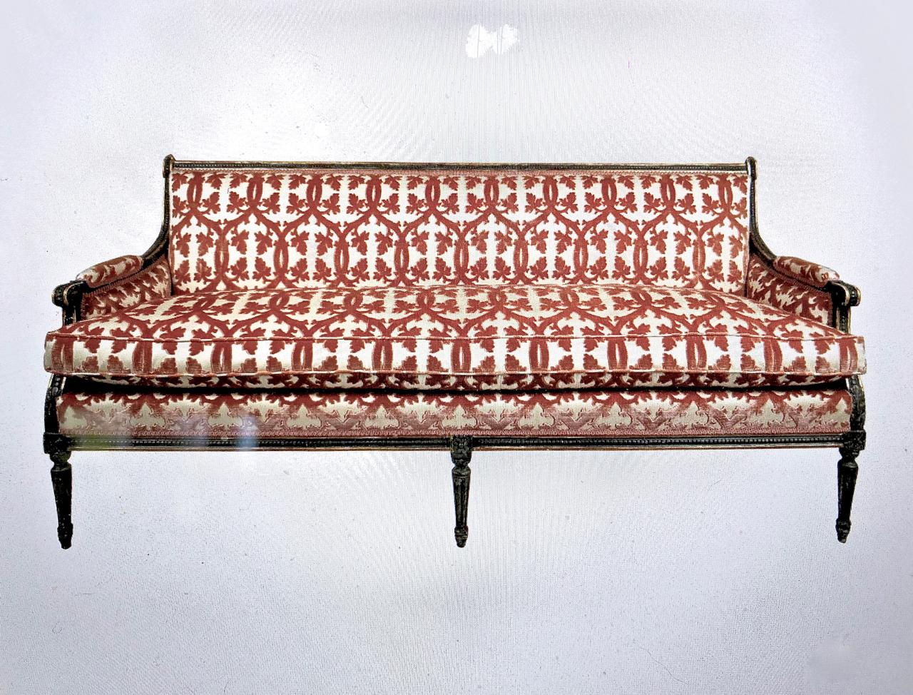Wood Swedish Gustavian Sofa