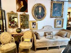 Gustavian Sofa or Bench, Neoclassical Style, c. 1800