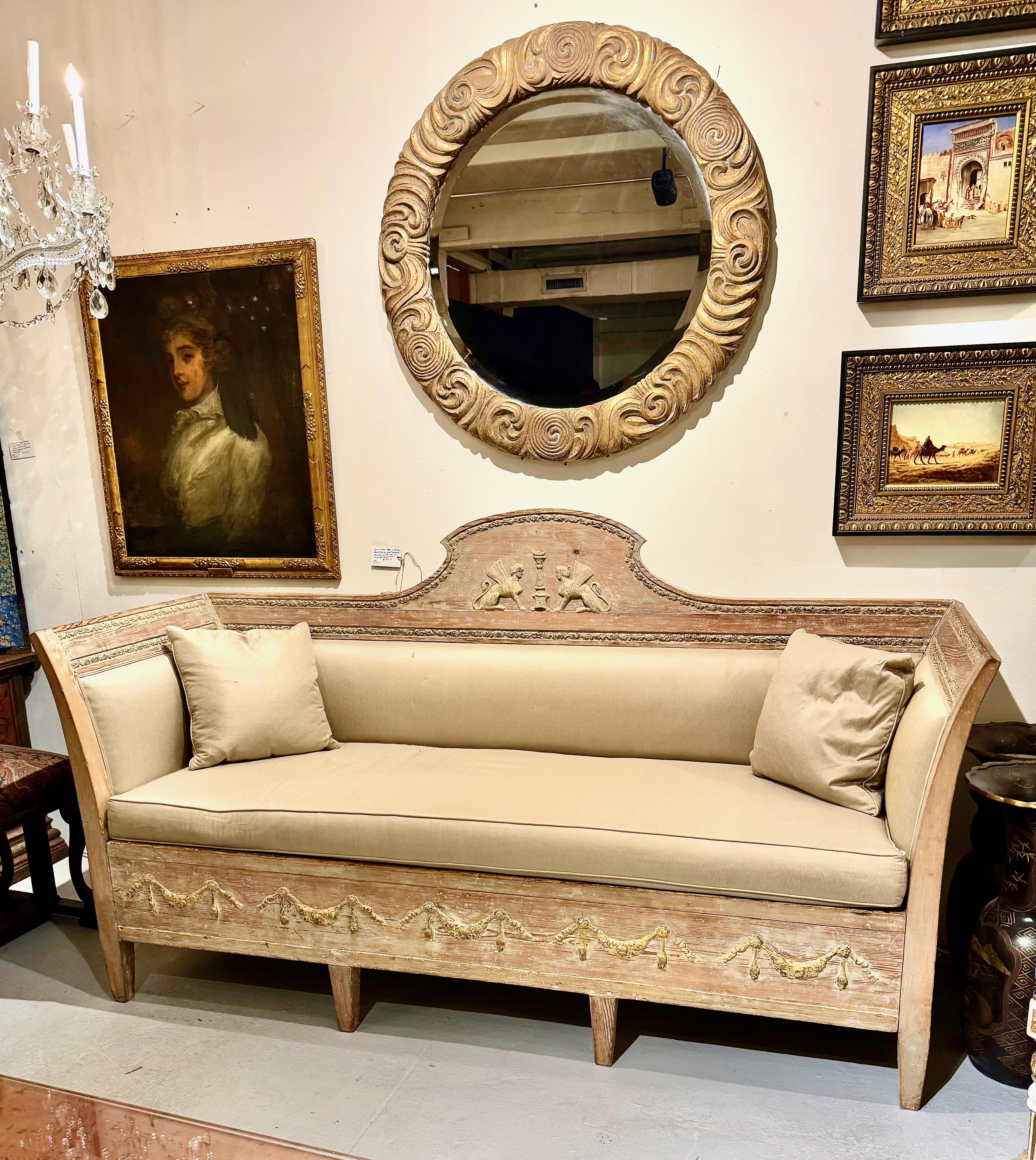 Swedish Gustavian Sofa or Bench For Sale