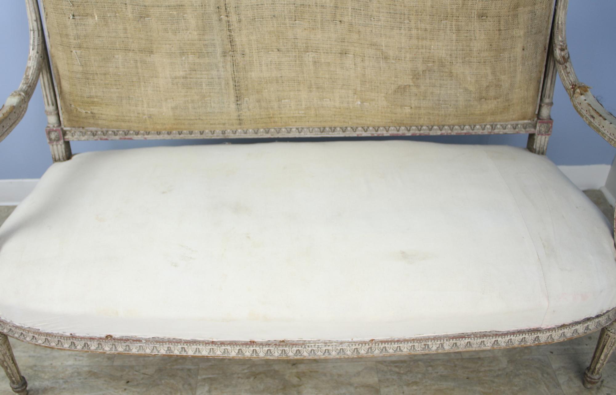 antique horsehair sofa