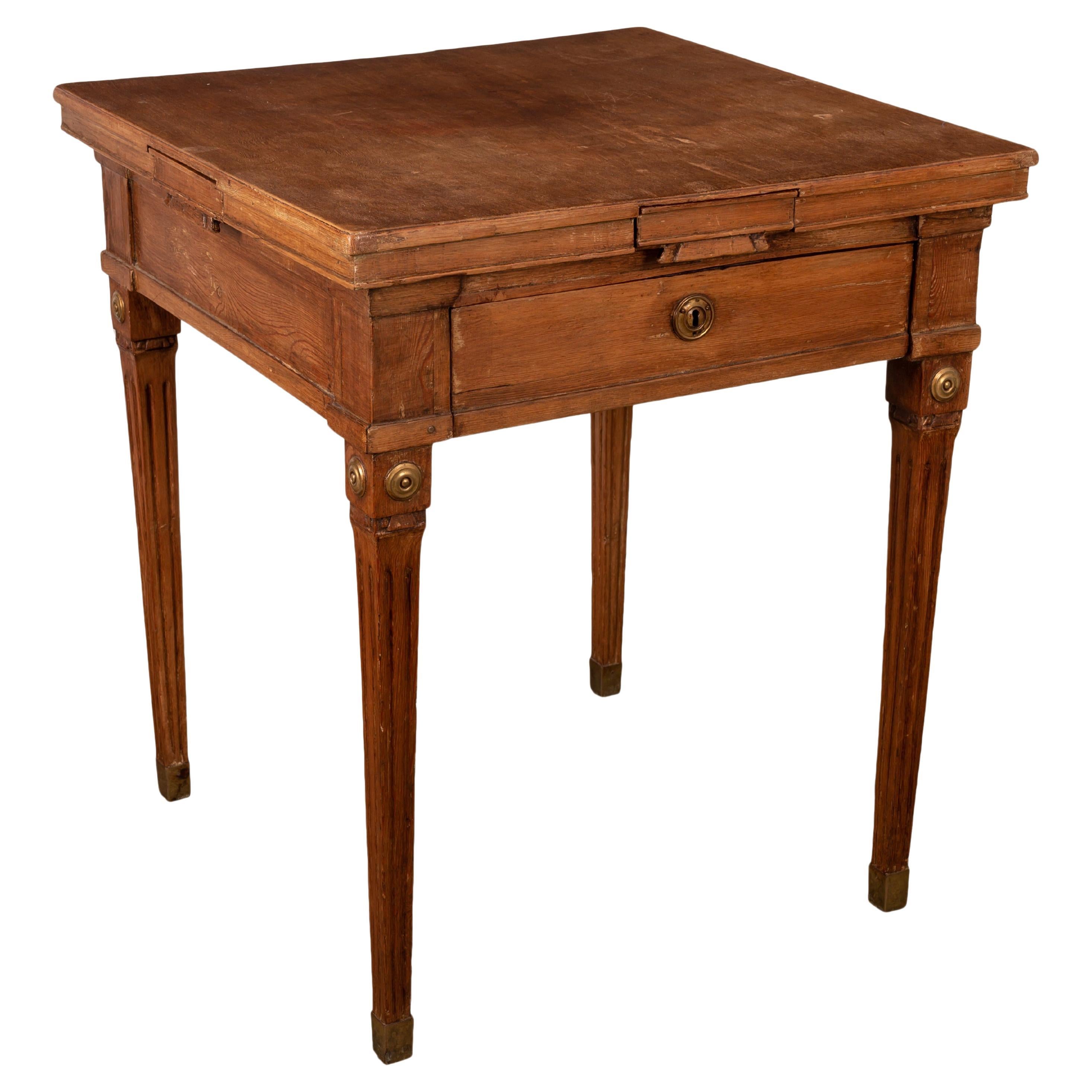 Gustavian ‘Spelbord’ Game Table For Sale