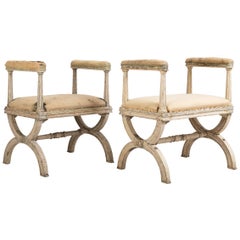 Gustavian Stools by Ephraim Ståhl Manufactured in Stockholm