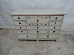 Gustavian Style 17 Drawer Chest Of Drawers