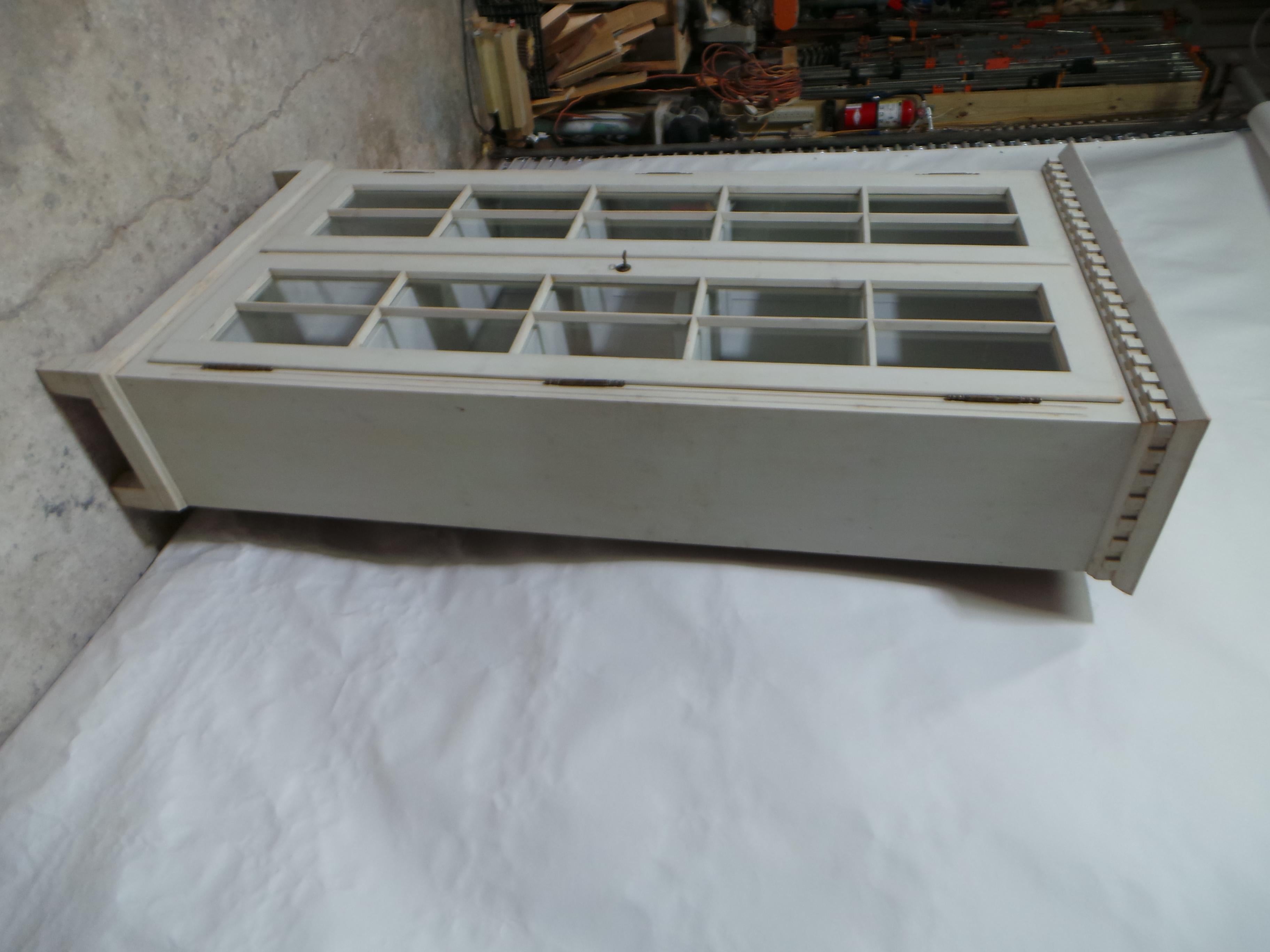 Pine Gustavian Style 2 door display cabinet / Vitrine