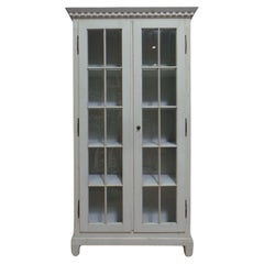 Vintage Gustavian Style 2 door display cabinet / Vitrine