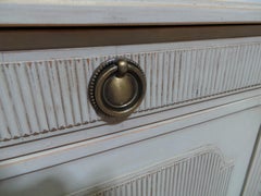 Gustavian Style 2 door Glass Top Cabinet