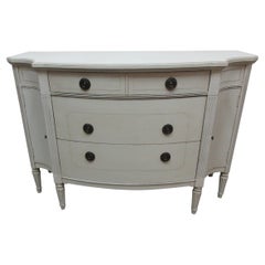 Credenza a 3 cassetti e 2 ante in stile gustaviano