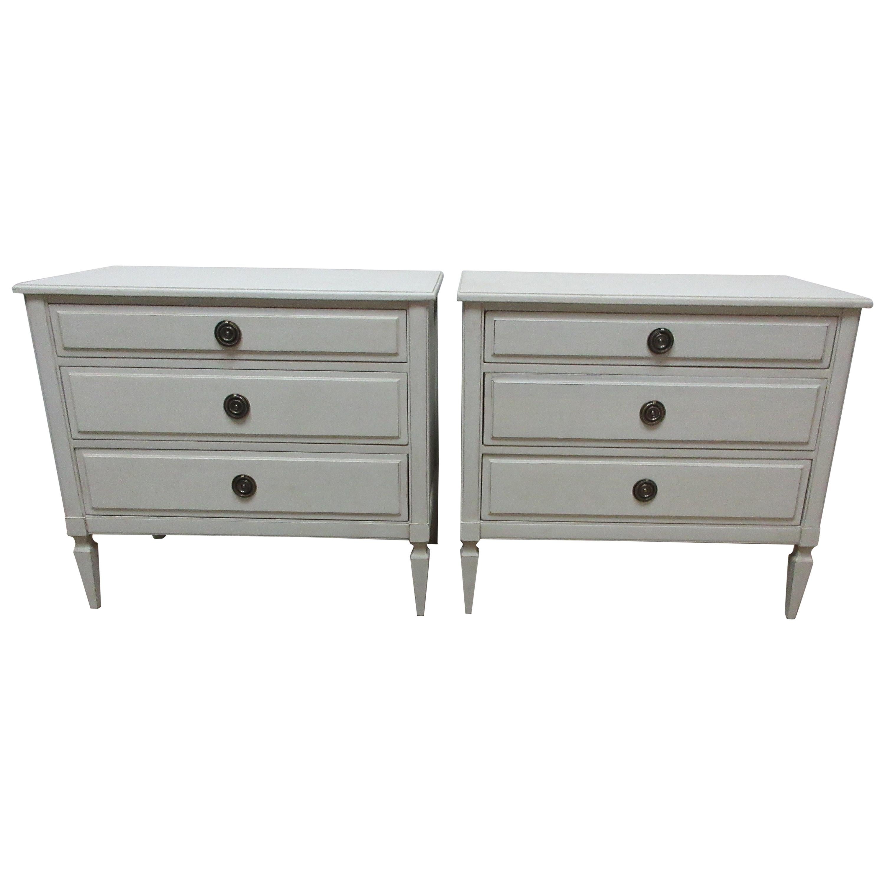 Gustavian Style 3-Drawer Chest