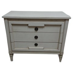Used Gustavian Style 3 Drawer Chest Of Drawers