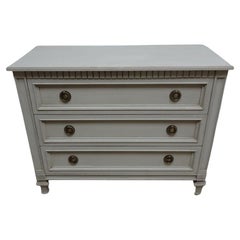 Gustavian Style 3 Drawer Chest Of Drawers
