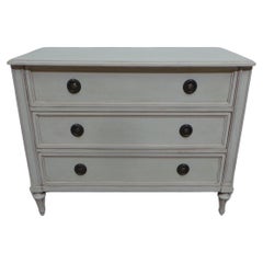 Gustavian Style 3 Drawer Chest Of Drawers