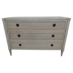 Gustavian Style 3 Drawer Chest Of Drawers