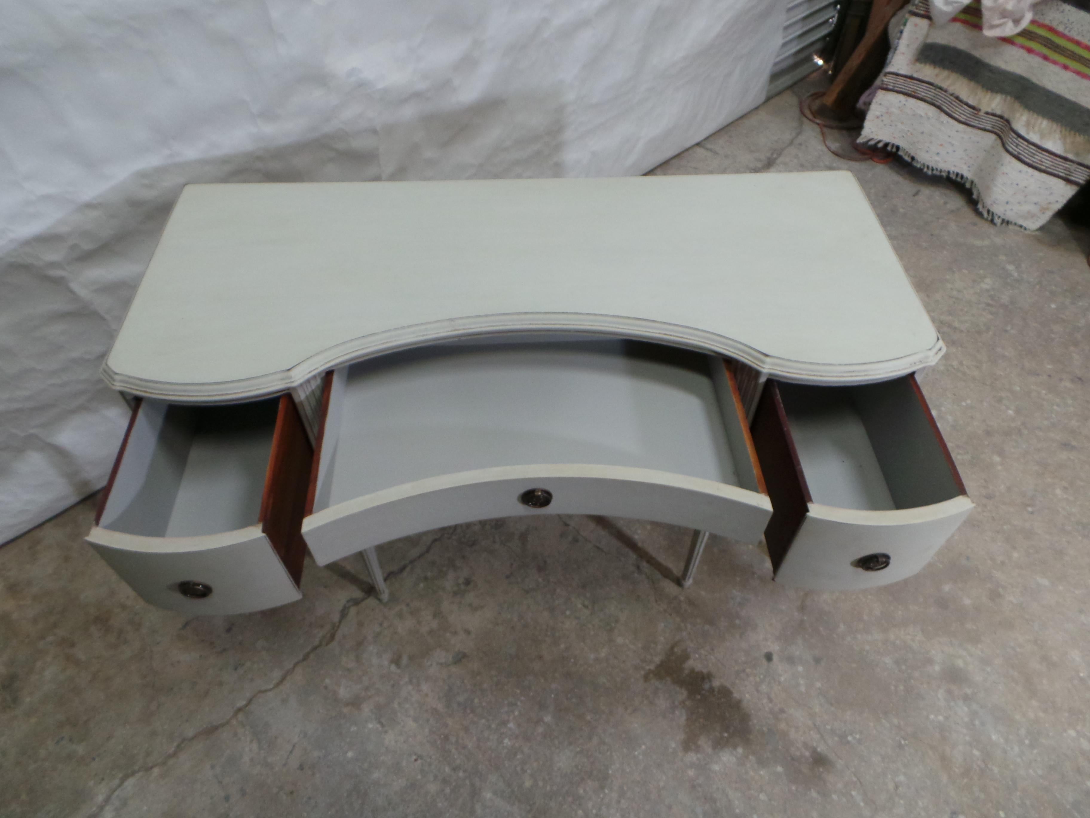 Gustavian Style 3 Drawer Desk For Sale 1