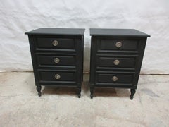Gustavian Style 3 Drawer Nightstands
