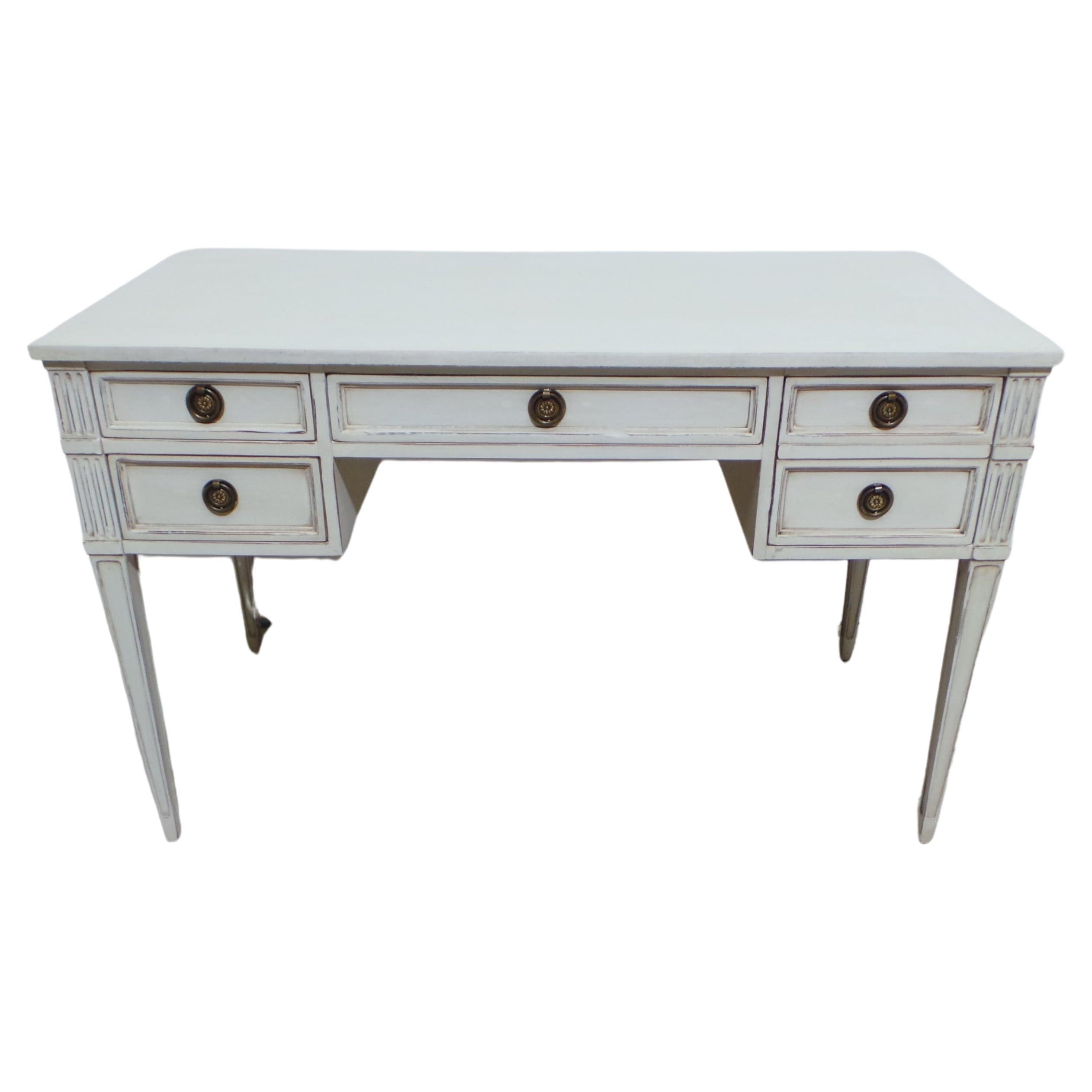 Gustavian Style 5 Drawer Desk