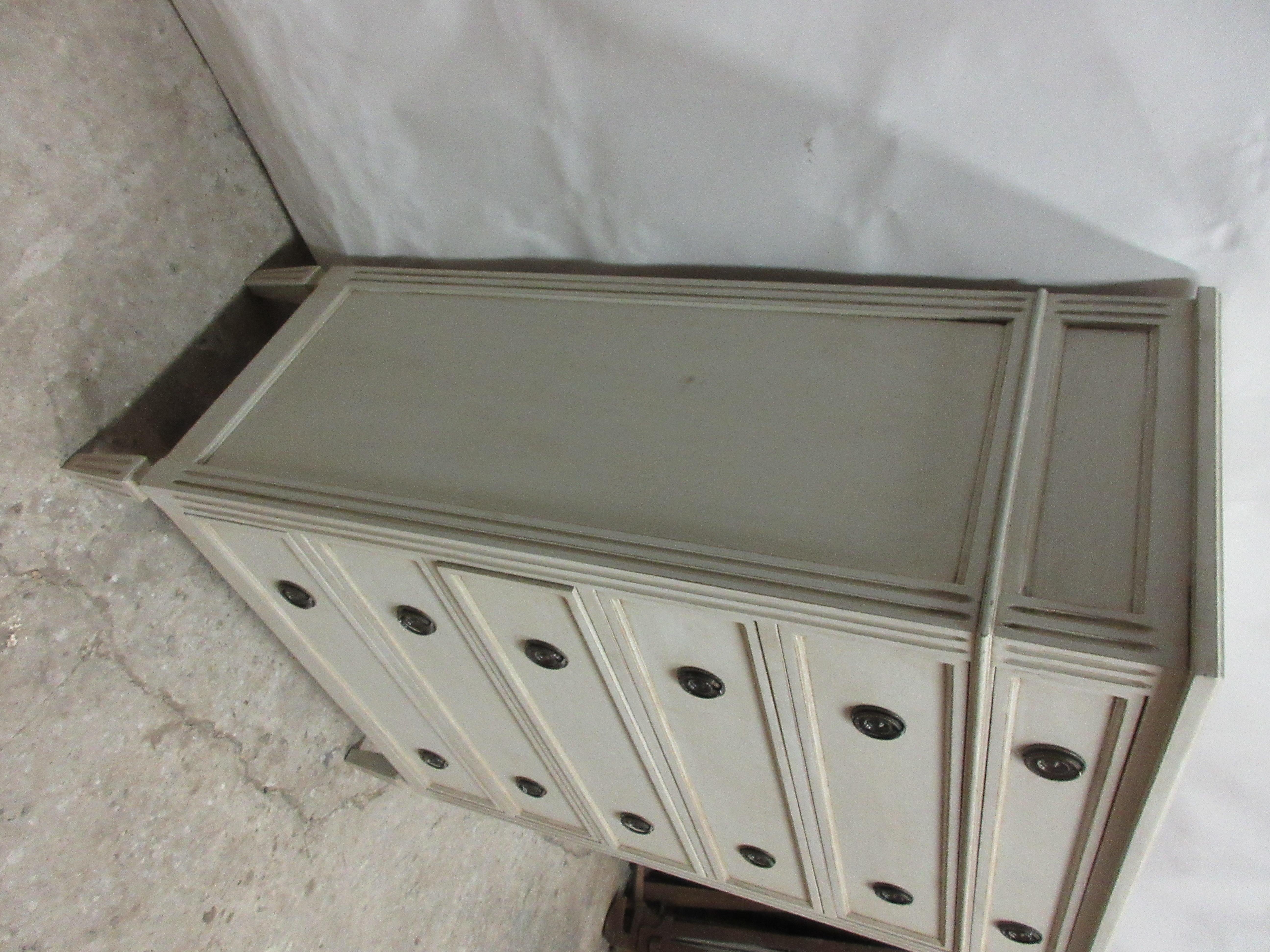 Swedish Gustavian Style 6 Drawer Chest