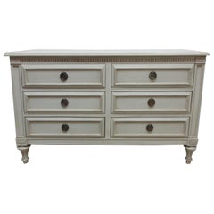 Gustavian Style 6 Drawer Chest